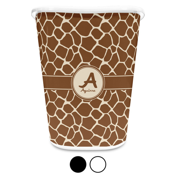 Giraffe Print Custom Waste Basket
