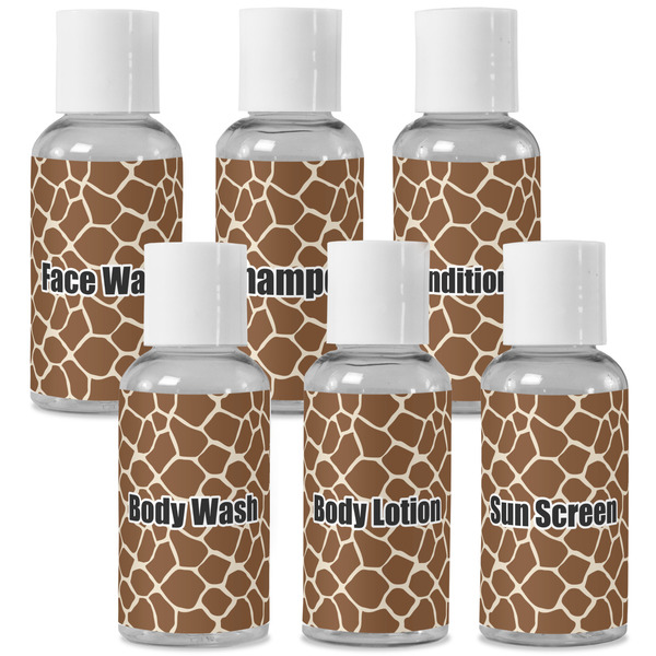 Custom Giraffe Print Travel Bottles (Personalized)