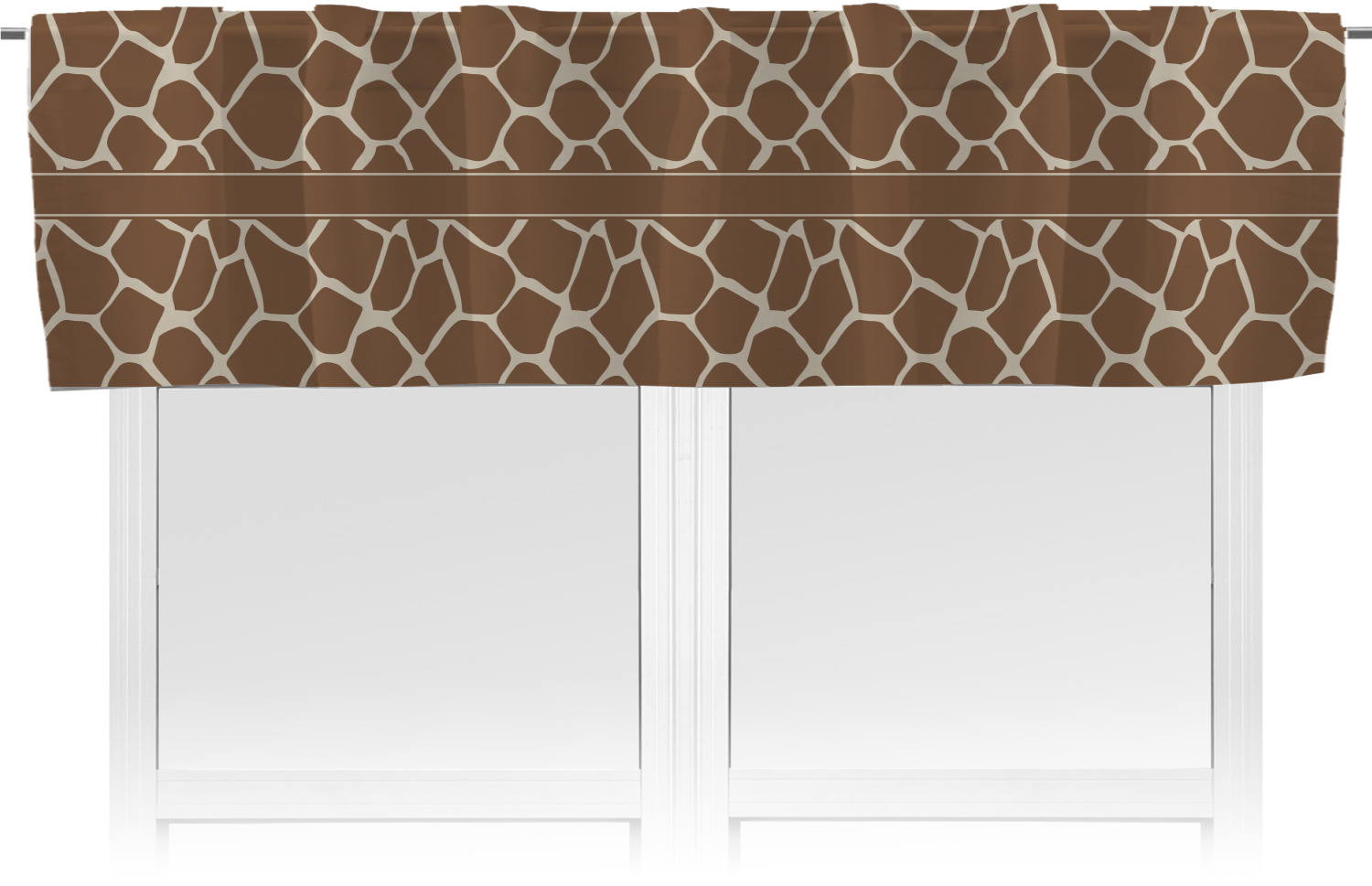 Giraffe Print Valance (Personalized) YouCustomizeIt