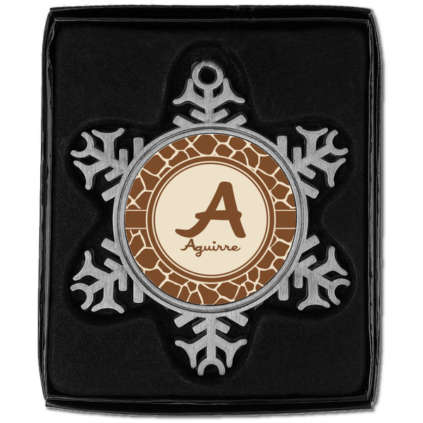 Giraffe Print Vintage Snowflake - In box