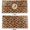 Giraffe Print Vinyl Check Book Cover - Front and Back