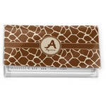 Giraffe Print Vinyl Checkbook Cover (Personalized)