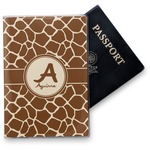 Giraffe Print Vinyl Passport Holder (Personalized)