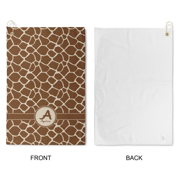 Giraffe Print Waffle Weave Golf Towel - Approval