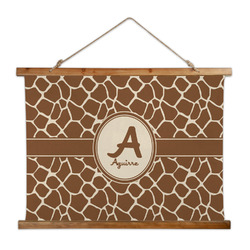 Giraffe Print Wall Hanging Tapestry - Wide (Personalized)