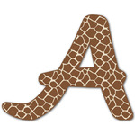 Giraffe Print Letter Decal - Custom Sizes (Personalized)