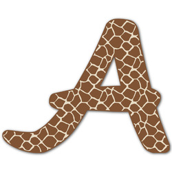 Giraffe Print Letter Decal - Small (Personalized)