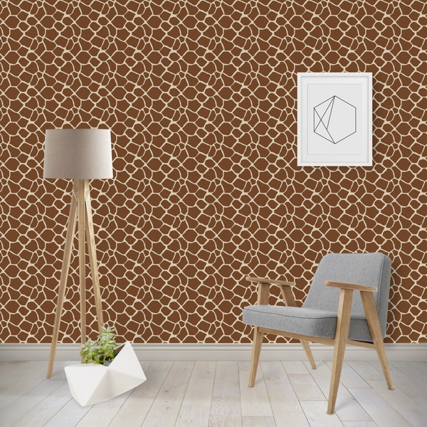 Custom Giraffe Print Wallpaper & Surface Covering