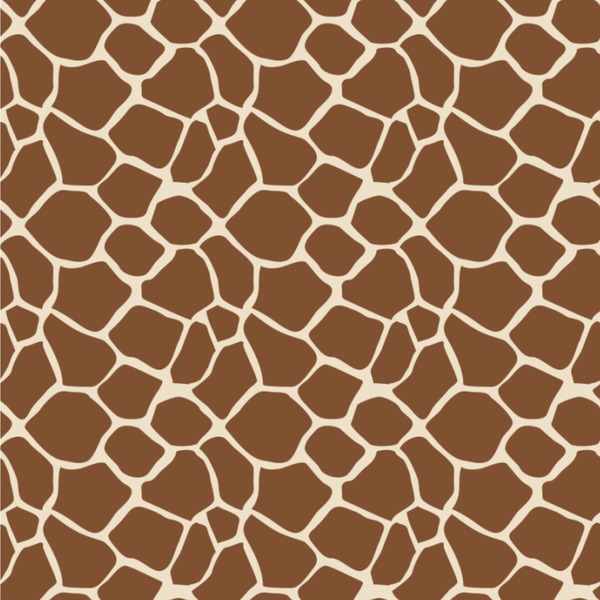 Custom Giraffe Print Wallpaper & Surface Covering (Water Activated 24"x 24" Sample)