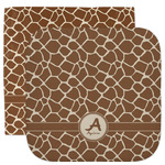 Giraffe Print Facecloth / Wash Cloth (Personalized)