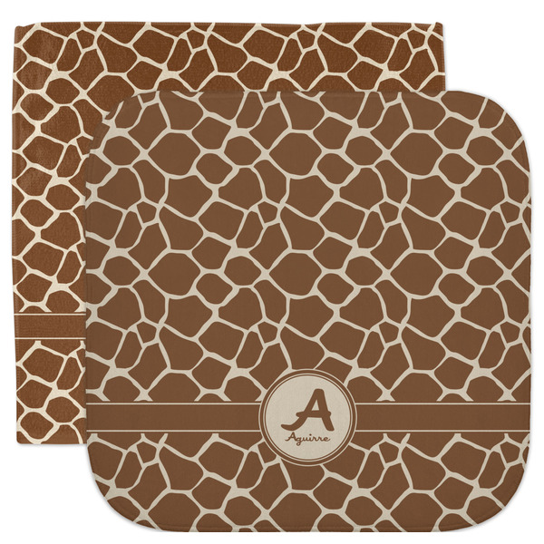 Custom Giraffe Print Facecloth / Wash Cloth (Personalized)