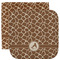 Giraffe Print Facecloth / Wash Cloth (Personalized)