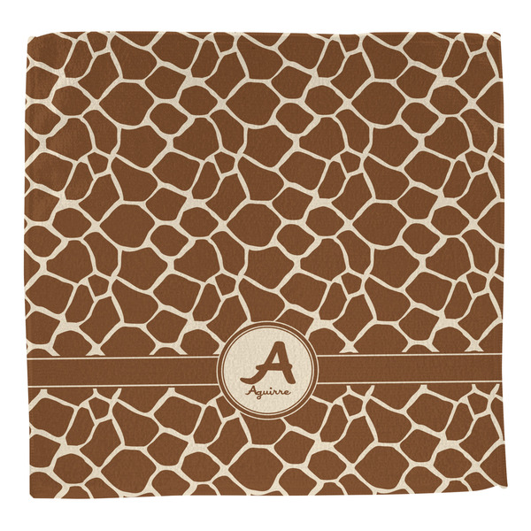 Giraffe Print Washcloth - Front - No Soap