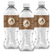 Giraffe Print Water Bottle Labels - Front View