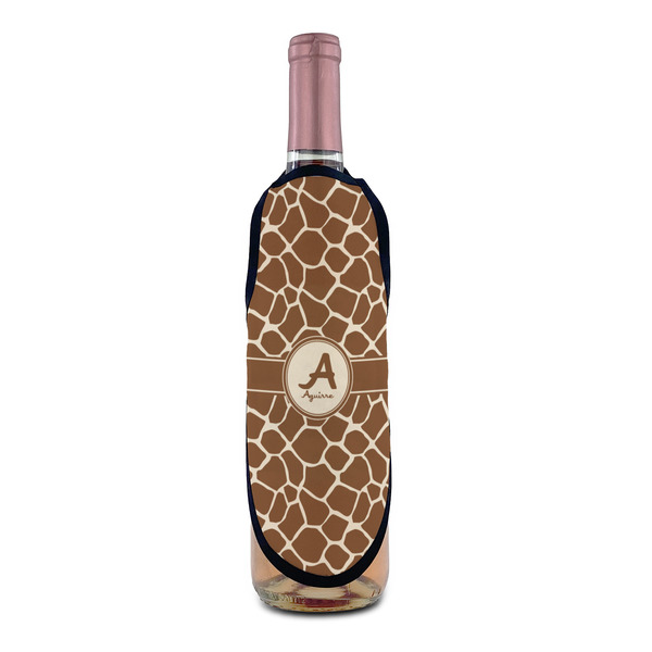 Giraffe Print Wine Bottle Apron - IN CONTEXT