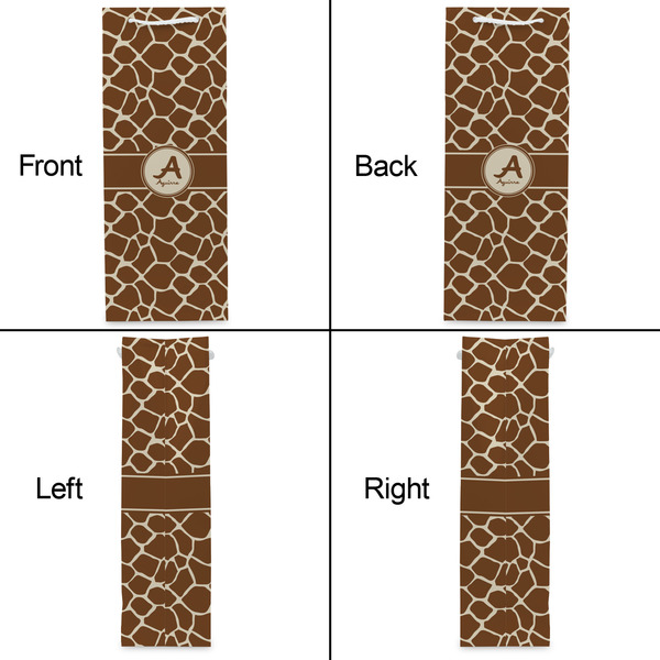 Giraffe Print Wine Gift Bag - Gloss - Approval