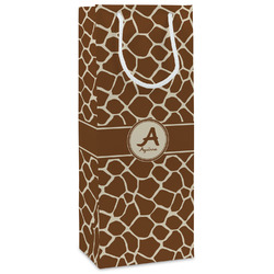 Giraffe Print Wine Gift Bags - Gloss (Personalized)