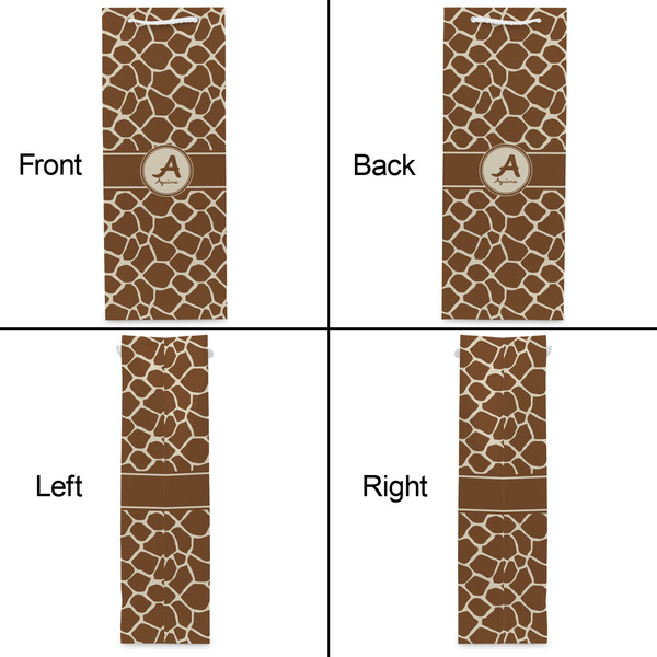 Giraffe Print Wine Gift Bag - Matte - Approval