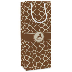 Giraffe Print Wine Gift Bags - Matte (Personalized)