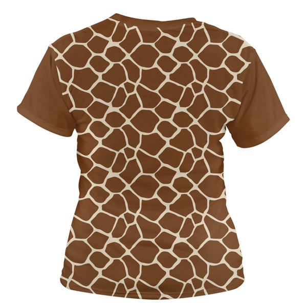 Giraffe Print Women's T-shirt Back