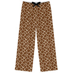 Giraffe Print Womens Pajama Pants - S