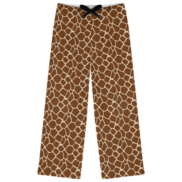 Custom Giraffe Print Womens Pajama Pants - S