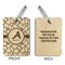 Giraffe Print Wood Luggage Tags - Rectangle - Approval