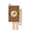 Giraffe Print Wooden 6.25" Stir Stick - Rectangular - Single - Front & Back