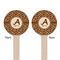Giraffe Print Wooden 6" Stir Stick - Round - Double Sided - Front & Back