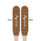 Giraffe Print Wooden Food Pick - Paddle - Double Sided - Front & Back