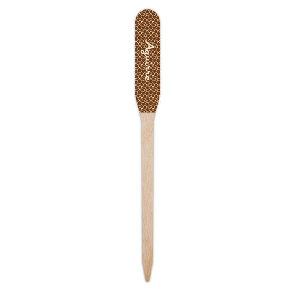 Giraffe Print Wooden Food Pick - Paddle - Single Pick