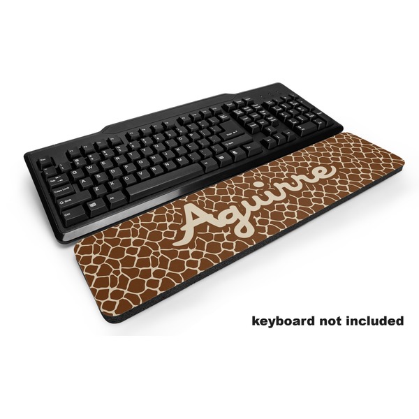 Custom Giraffe Print Keyboard Wrist Rest (Personalized)