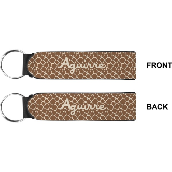 Giraffe Print Wristlet (Front + Back)