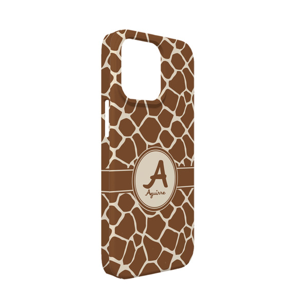 Custom Giraffe Print iPhone Case - Plastic - iPhone 13 Mini (Personalized)