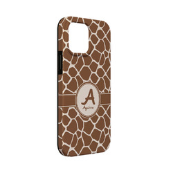 Giraffe Print iPhone Case - Rubber Lined - iPhone 13 Mini (Personalized)