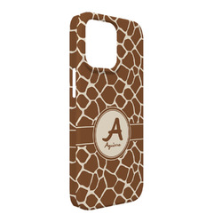 Giraffe Print iPhone Case - Plastic - iPhone 13 Pro Max (Personalized)