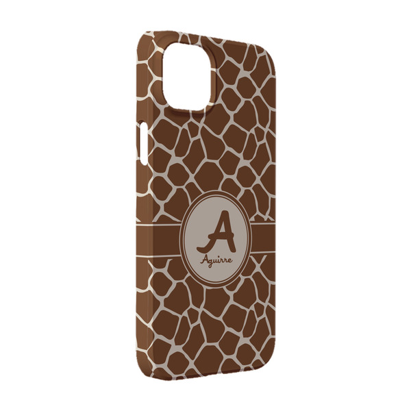 Custom Giraffe Print iPhone Case - Plastic - iPhone 14 (Personalized)