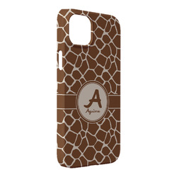 Giraffe Print iPhone Case - Plastic - iPhone 14 Plus (Personalized)
