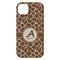 Giraffe Print iPhone 14 Plus Case - Back