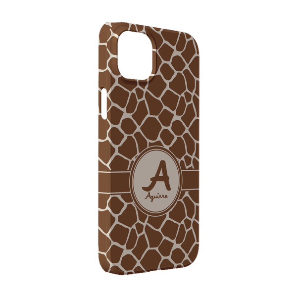 Custom Giraffe Print iPhone Case - Plastic - iPhone 14 Pro (Personalized)