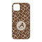 Giraffe Print iPhone 14 Pro Case - Back