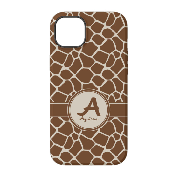 Giraffe Print iPhone 14 Pro Tough Case - Back