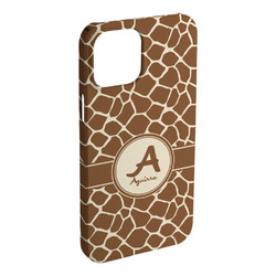 Giraffe Print iPhone Case - Plastic - iPhone 15 Plus (Personalized)