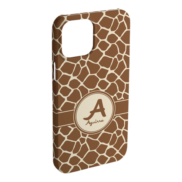 Custom Giraffe Print iPhone Case - Plastic (Personalized)