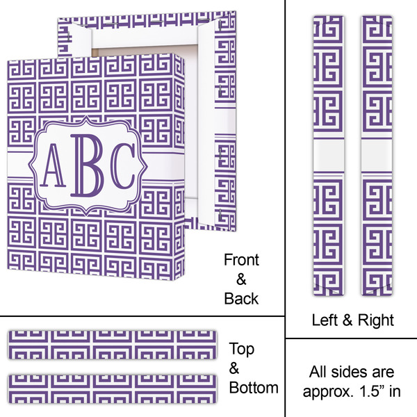 Greek Key 11x14 - Canvas Print - Approval