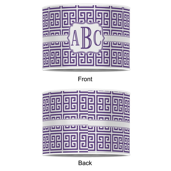 Greek Key 12" Drum Lampshade - APPROVAL (Poly Film)