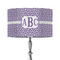 Greek Key 12" Drum Lampshade - ON STAND (Fabric)