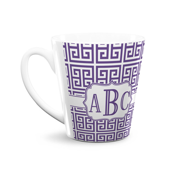 Greek Key 12 Oz Latte Mug - Front
