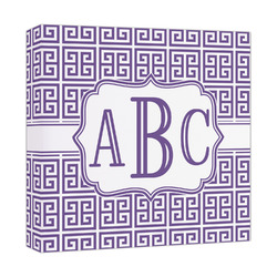 Greek Key Canvas Print - 12x12 (Personalized)