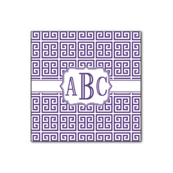 Greek Key Wood Print - 12x12 (Personalized)